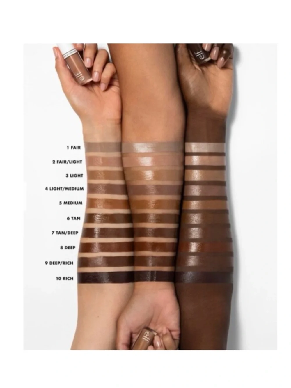 E.L.F. COSMETICS Camo Liquid Bronzer & Contour, 4 Light/Medium